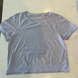 Lululemon athletic material t-shirt.